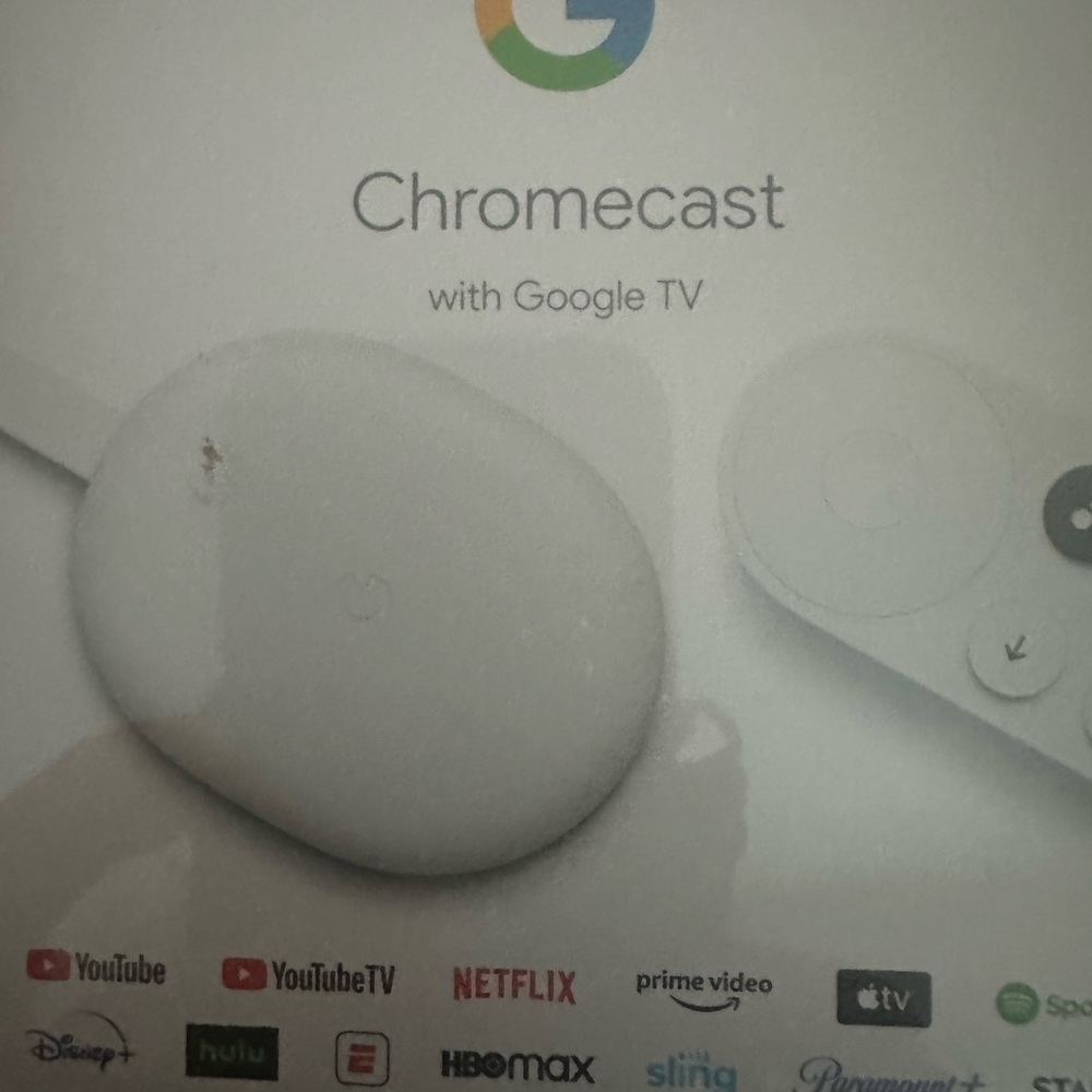 Google Chromecast with Google TV in White